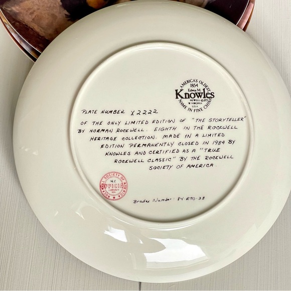 NORMAN ROCKWELL | "The Story Teller" Heritage Collection #8 - Picture 4 of 10